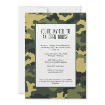 Military/Camouflage Party Invitation