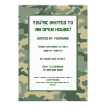 Military/Camouflage Party Invitation invitations