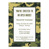 Military/Camouflage Party Invitation invitations