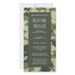 Military Camouflage Party  Invitation photo cards