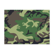 Military Camouflage Postcard