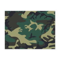 Military Camouflage Postcard