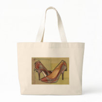 Military Camouflage Stilettos with Tassels Tote Bag