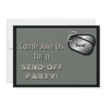 Military Deployment  Party invitations