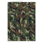Military Forest Camouflage Background Greeting Cards