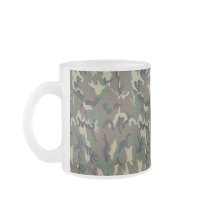 Military Forest Camouflage Background Coffee Mugs