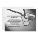 Military Going Away Party Personalized Announcements
