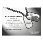 Military Going Away Party Personalized Announcements
