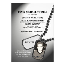 Military Going Away Party Invitation