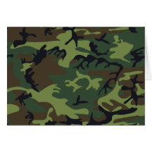 Military Green Camouflage Cards
