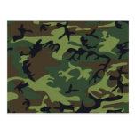 Military Green Camouflage Postcard