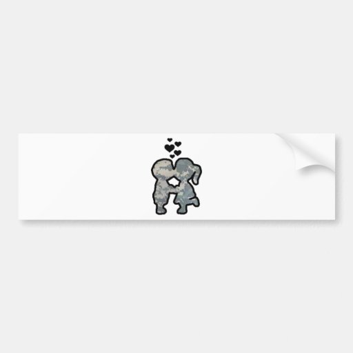 Military Kisses Bumper Stickers