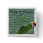 Military Macaw Button