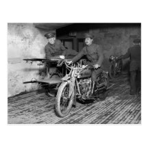 Military Motorcycle EMT, 1910s Post Card