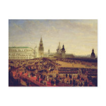 Military parade during Coronation of Alexander Postcard