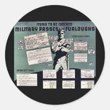 Military Passes And Furloughs Stickers