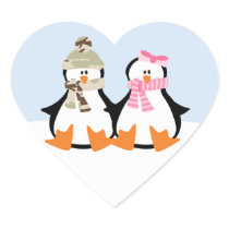 Military Penguin Couple Sticker