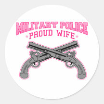Military Police Proud Wife Stickers