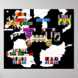 Military Ribbons Print