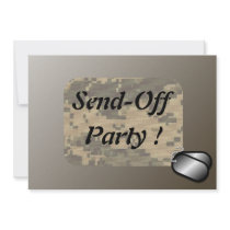 Military Send Off Party - Revised Personalized Announcement