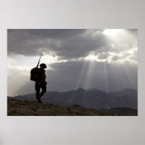 Military Silhouettes In God We Trust