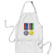 Military style medals apron