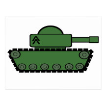 Military Tank Postcard