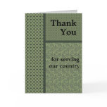 Military Thank You Card