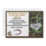 Military theme birthday party invitations