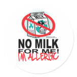 Milk Allergy Stickers