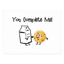 Milk and Cookies Post Cards