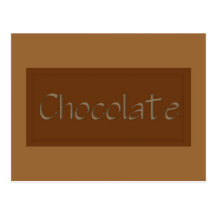 Milk Chocolate Recipe Card Postcards