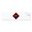 Milk Cow Silhouette Beef Cattle Moo Bull Steer bumper stickers