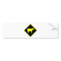 Milk Cow Silhouette Beef Cattle Moo Bull Steer bumper stickers
