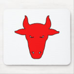 Milk Cow Silhouette Beef Cattle Moo Bull Steer mousepads