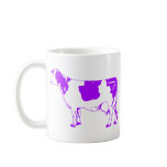 Milk Cow Silhouette Beef Cattle Moo Bull Steer Coffee Mugs