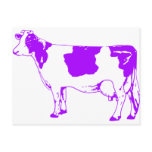Milk Cow Silhouette Beef Cattle Moo Bull Steer postcards
