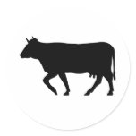 Milk Cow Silhouette Beef Cattle Moo Bull Steer
