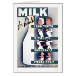 Milk For Health 1940 WPA cards