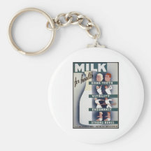 Milk For Health Key Chains