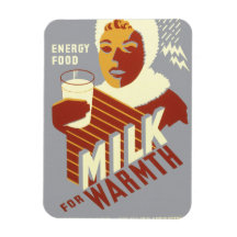 Milk for Warmth Flexible Magnet