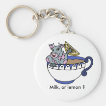 Milk, or lemon ? llavero personalizado