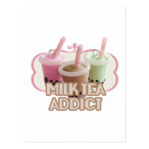 Milk Tea Addict Post Cards