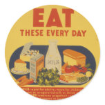 Milk Vintage Poster Sticker