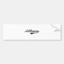 Milkman Professional Job Bumper Stickers