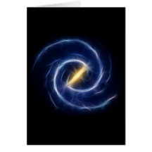 Milky Way Stars Spiral Galaxy Greeting Card