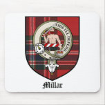 Millar Clan Crest Badge Tartan Mouse Pad