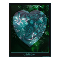 Millefiori poster - black border posters
