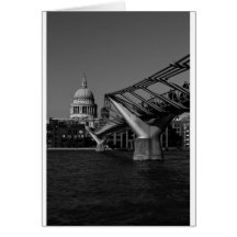 Millenium Bridge and St Pauls Cathedral Card