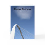 Millenium Bridge Newcastle, England Birthday Card
